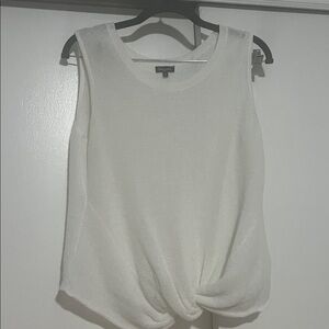 Splendid Ivory Twist Detail Tank Top